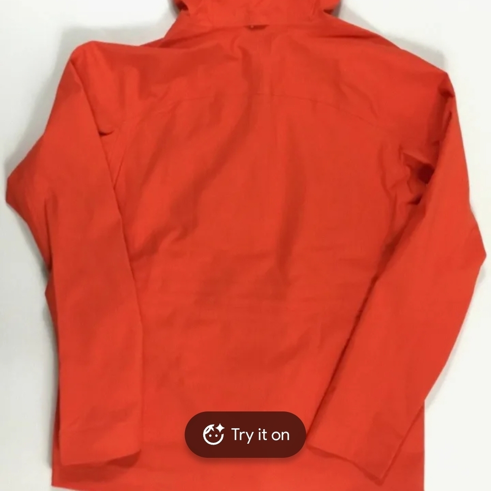 Women's Red Hooded Trench Coat - Picture 5 of 9